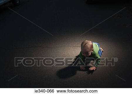 Baby in the road View Large Photo Image Stock Photograph - Baby in the road. Fotosearch