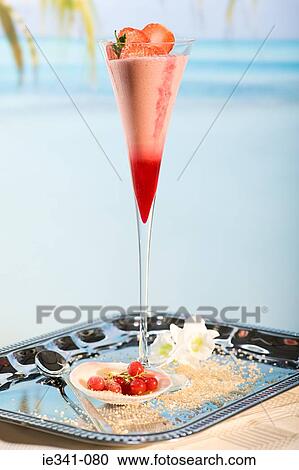 Stock Image - Strawberry magarita. Fotosearch