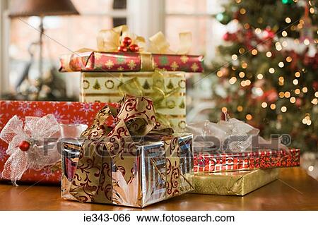 Christmas gifts View Large Photo Image Stock Photograph - Christmas gifts. Fotosearch