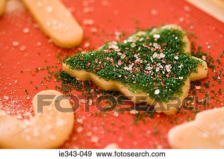 Christmas tree cookie View Large Photo Image Stock Photo - Christmas tree cookie. Fotosearch