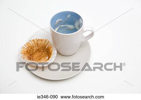 Stock Image - Empty coffee cup and wrapper. Fotosearch