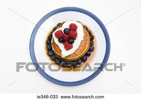 Pancakes and fruit View Large Photo Image Stock Image - Pancakes and fruit. Fotosearch