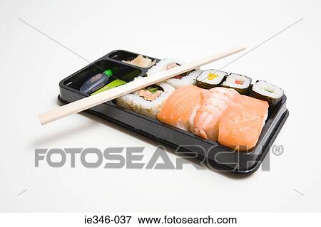 Stock Photo - Takeaway sushi. Fotosearch
