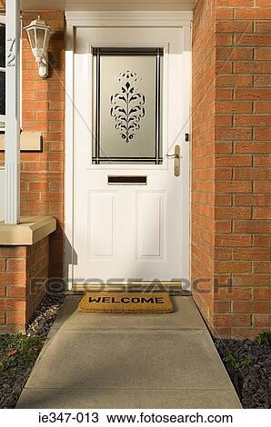 Front door of house View Large Photo Image Stock Image - Front door of house. Fotosearch