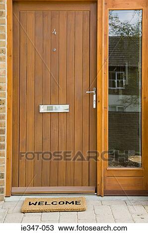 Front door of house View Large Photo Image Stock Image - Front door of house. Fotosearch