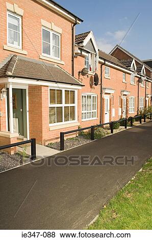 Stock Photo - Terraced houses. Fotosearch