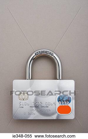 Stock Photography - Credit card lock. Fotosearch