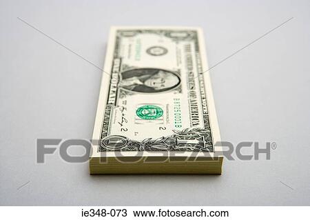 Stack of one dollar bills View Large Photo Image Stock Image - Stack of one dollar bills. Fotosearch