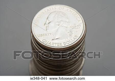 Stack of quarters View Large Photo Image Stock Image - Stack of quarters. Fotosearch