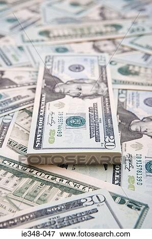 Twenty dollar bills View Large Photo Image Stock Photo - Twenty dollar bills. Fotosearch