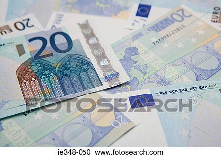 Twenty euro notes View Large Photo Image Stock Image - Twenty euro notes. Fotosearch