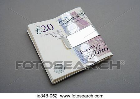 Twenty pound notes in money clip View Large Photo Image Stock Image - Twenty pound notes in money clip. Fotosearch