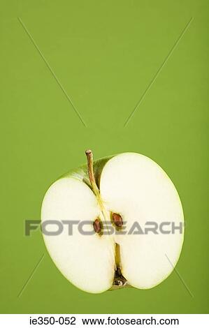 Stock Image - Half an apple. Fotosearch