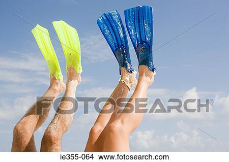 People wearing flippers View Large Photo Image Picture - People wearing flippers. Fotosearch