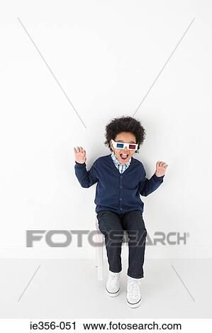 Boy in 3D glasses View Large Photo Image Stock Image - Boy in 3D glasses. Fotosearch