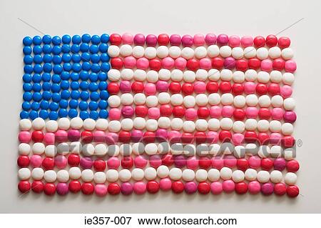 An american flag made out of sweets View Large Photo Image Stock Photo - An american flag made out of sweets. Fotosearch