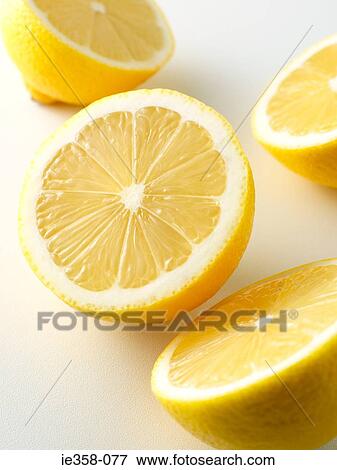 Lemon halves View Large Photo Image Stock Photo - Lemon halves. Fotosearch