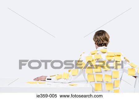 A man covered in adhesive notes View Large Photo Image Stock Photography - A man covered in adhesive notes. Fotosearch