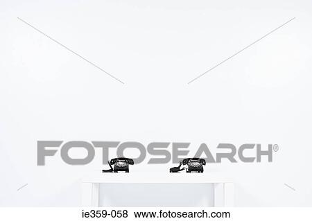 Two telephones View Large Photo Image Stock Photo - Two telephones. Fotosearch