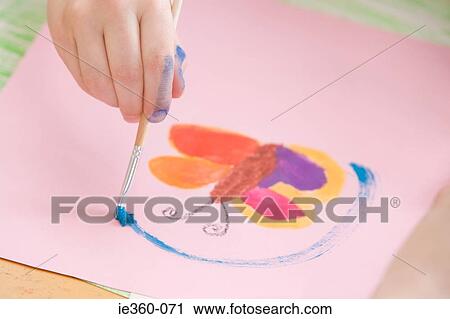 Child painting View Large Photo Image Stock Image - Child painting. Fotosearch