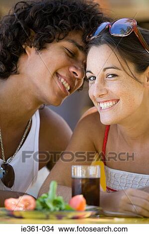 Portrait of a teenage couple View Large Photo Image Picture - Portrait of a teenage couple. Fotosearch