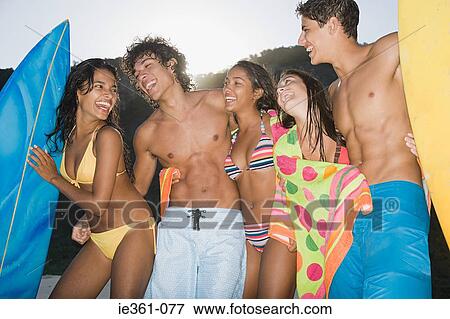 Stock Photo - Teenage friends. Fotosearch