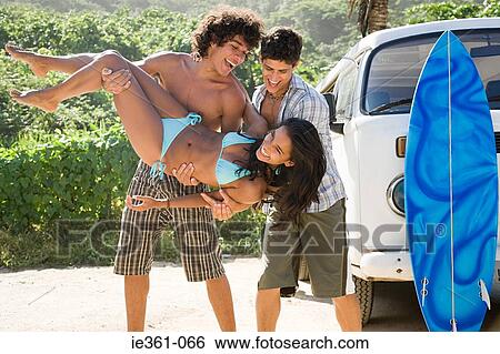 Teenagers fooling around View Large Photo Image Stock Photograph - Teenagers fooling around. Fotosearch