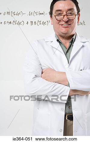 Scientist with formula View Large Photo Image Stock Image - Scientist with formula. Fotosearch