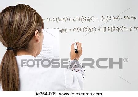 Scientist writing formula View Large Photo Image Stock Photo - Scientist writing formula. Fotosearch