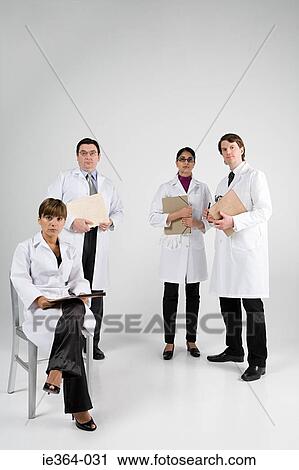 Stock Image - Scientists. Fotosearch