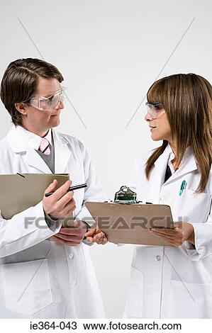 Stock Image - Scientists. Fotosearch
