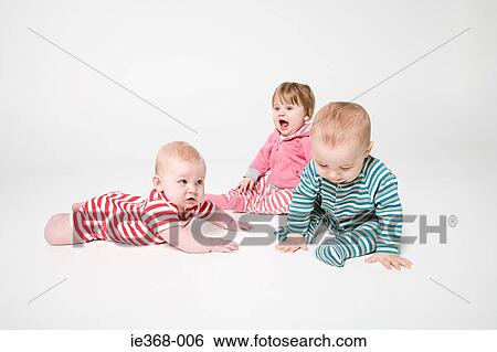 A group of babies View Large Photo Image Stock Photograph - A group of babies. Fotosearch