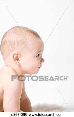 Profile of a baby boy View Large Photo Image Stock Photo - Profile of a baby boy. Fotosearch
