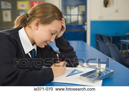 Girl working View Large Photo Image Stock Image - Girl working. Fotosearch