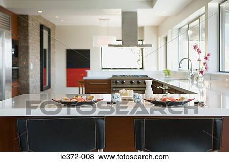 Sushi on kitchen counter View Large Photo Image Stock Photo - Sushi on kitchen counter. Fotosearch
