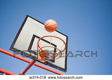 Basketball and hoop View Large Photo Image Stock Photo - Basketball and hoop. Fotosearch