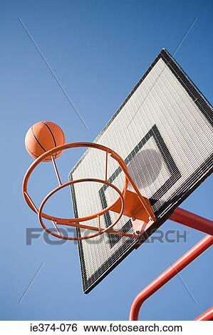 Basketball and hoop View Large Photo Image Stock Photograph - Basketball and hoop. Fotosearch