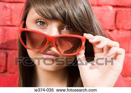 Girl wearing sunglasses View Large Photo Image Stock Photography - Girl wearing sunglasses. Fotosearch