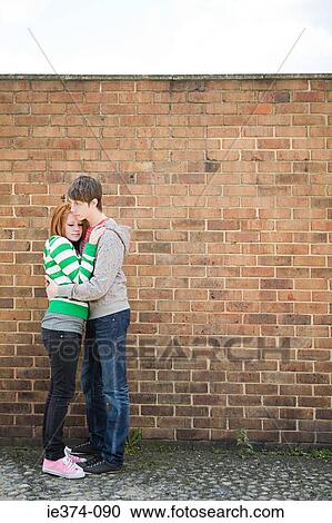 Stock Image - Teenage couple. Fotosearch