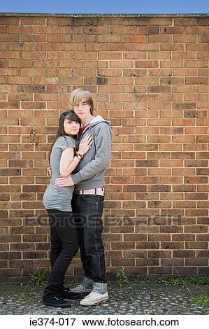 Teenage couple View Large Photo Image Stock Photo - Teenage couple. Fotosearch