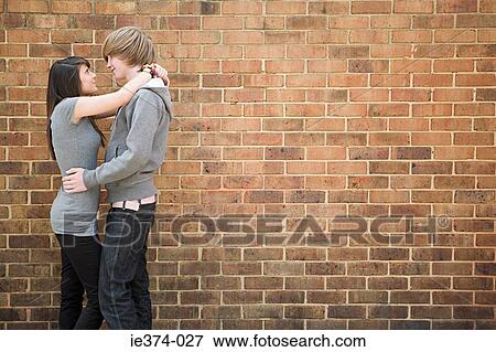 Teenage couple View Large Photo Image Stock Photo - Teenage couple. Fotosearch