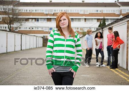 Teenagers by garages View Large Photo Image Stock Photography - Teenagers by garages. Fotosearch