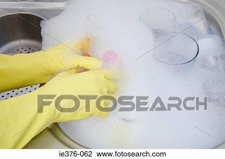 Stock Image - Washing up. Fotosearch