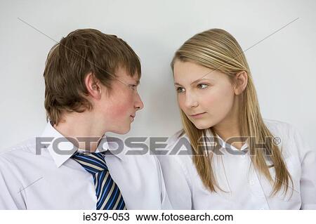 Stock Image - A young couple. Fotosearch