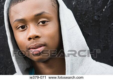 Stock Image - Portrait of a teenage boy. Fotosearch