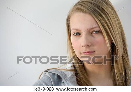 Portrait of a teenage girl View Large Photo Image Stock Image - Portrait of a teenage girl. Fotosearch