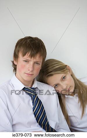 Portrait of a young couple View Large Photo Image Stock Image - Portrait of a young couple. Fotosearch