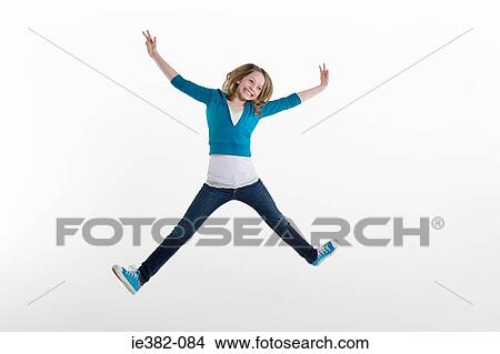 A girl jumping View Large Photo Image Picture - A girl jumping. Fotosearch