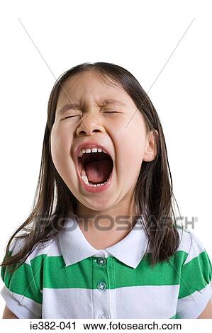 A girl shouting View Large Photo Image Stock Image - A girl shouting. Fotosearch