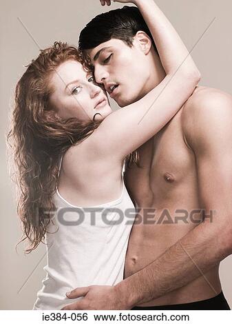 Stock Photograph - Sensual couple. Fotosearch